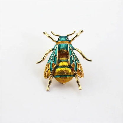 Emaille Hummel Broschen Damen Legierung Gelbe Biene Insekt Brosche Feiertagsgeschenk Broschen Bankettnadeln