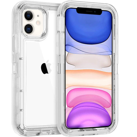 Für iPhone 15 12 11 13 14 16Pro Max SE XR XS XSMAX X 6 7 8 Plus Durchsichtig Transparent Stoßfeste Schutzhülle Glänzend Einfarbig Handyhülle