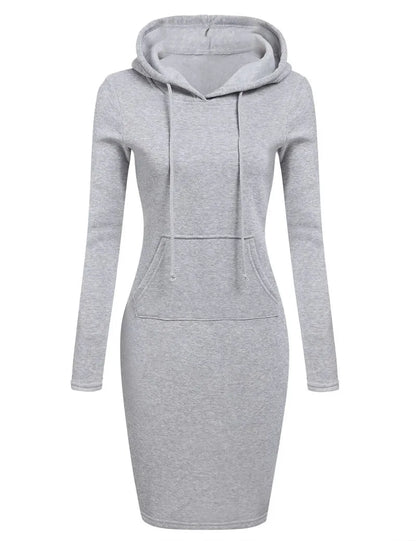 Damenkleid Herbst Damen Hoodiekleider Hoodies Damen Sweatshirts Damen Hoodiekleid Oberteile Damenbekleidung