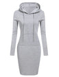 Damenkleid Herbst Damen Hoodiekleider Hoodies Damen Sweatshirts Damen Hoodiekleid Oberteile Damenbekleidung