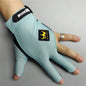 Billiard Glove Left Hand Medium Billking Korea Carom Mesh Glove 3 Fingers Professional Pool Glove Billiard Accessories