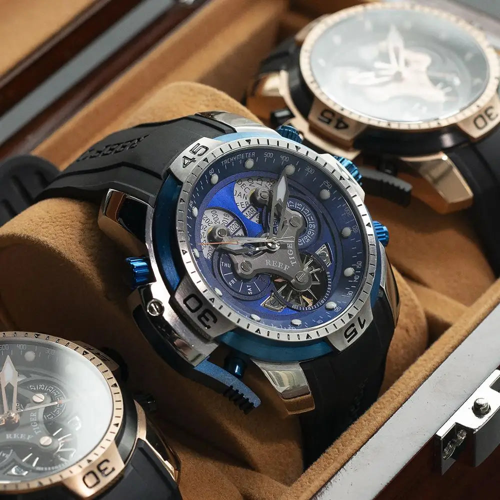Reef Tiger RGA3503 Perpetual Calendar Mechanical Watch
