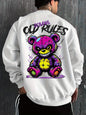 Europäische und amerikanische Herren-Herbstmode Teddybär-Buchstaben-Print weicher und bequemer langärmeliger Hoodie Outdoor-Street-Top