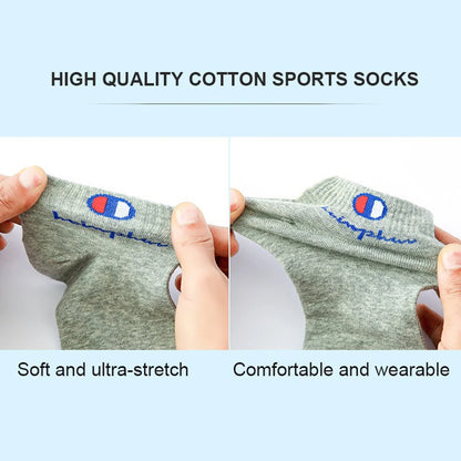 5/10/20 Paar Herren Knöchelsocken Baumwolle Klassische Markenmode Schwarz-Weiße Socken Atmungsaktive Mesh Sportsocken für den Sommer