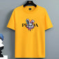 2025 Sommer Herren-T-Shirt Hohe Qualität 100 Baumwolle Hasenmotiv Lockerer Rundhals Herren Kurzarm Freizeit Für Herren T-Shirt Top