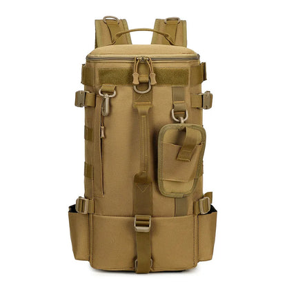 Taktischer Angelrucksack, Gerätetasche mit Rutenhaltern, Angelausrüstung, Molle, Camping, Wandern, Multifunktionale Outdoor-Tasche