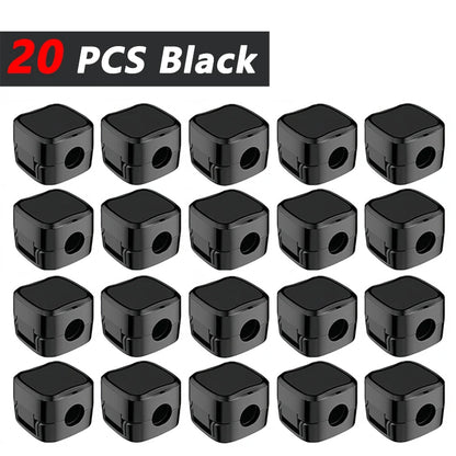 Strong Adhesive Cable Clips - Under Desk Cord Holder