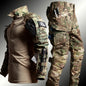 Men's Workwear Suit Outdoor Clothes Long Sleeve Tee Shirt & Trousers Wear-resisting Hunting Clothes Men Camping Suit