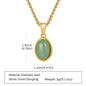 Trendy Pendant Necklaces for Men Boys,Square Natural Stone Stainless Steel Necklaces,Hip Hop Cool Healing Jewelry Gifts