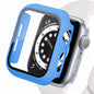 Displayschutzfolie aus gehärtetem Glas+Abdeckung für Apple Watch Zubehör 45mm 41mm 44mm 40mm 42mm Displayschutzfolie Apple Watch Hülle Serie 9 4 5 6 SE 7 8