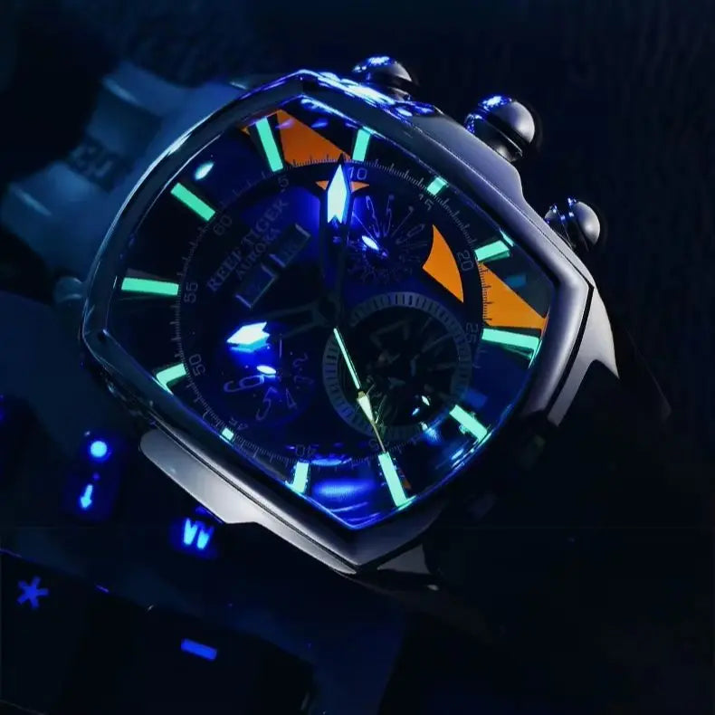 Reef Tiger 47mm Tonneau Automatic Watch – Multi-Dial