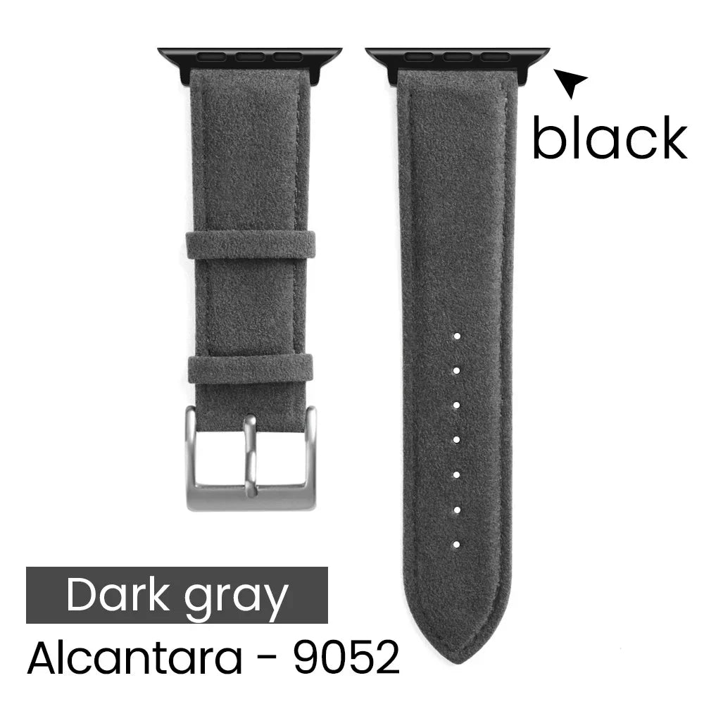 YMW Alcantara Apple Watch Band - Suede Leather Strap