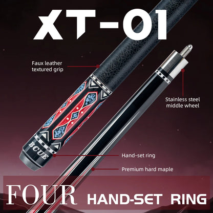 BCUE Professional Billiard Stick with 1/2 Maple,12.5mm Tip, Maple Butt for Newest 58 Inch  Pool Cue Stick
