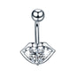 1Pc Surgical Steel Belly Button Ring Navel Nombril Piercing CZ Belly Ring Sexy Women Belly Piercing Body Jewelry Ombligo 14G