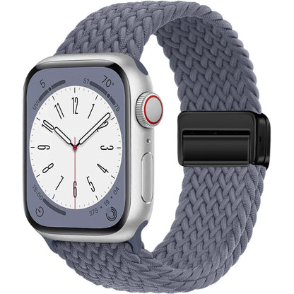 Geflochtenes Armband für Apple Watch 44mm 40mm 45mm 49mm 41mm 38mm Schnallenarmband iWatch Series SE 7 3 6 8 9 Ultra 2 Magnetisches Armband