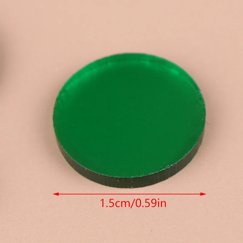10Pcs Clear Tip Pads Diameter 15mm Play Cue Break Jump Cue Carom Pool Cue Snooker & Billiard Accessories