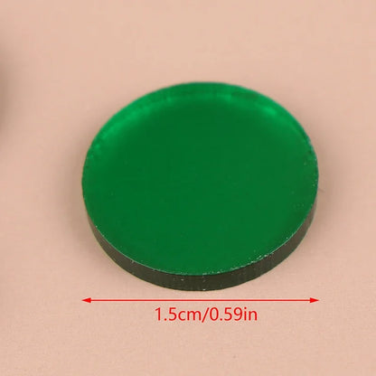 10Pcs Clear Tip Pads Diameter 15mm Play Cue Break Jump Cue Carom Pool Cue Snooker & Billiard Accessories