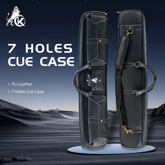 KONLLEN PU Leather Pool Cue Case – 3 Butts 4 Shafts