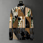 Men's Retro Baroque Print Business Casual Shirt