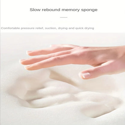 Thickened bathroom absorbent mat simple door dirt-resistant mat home kitchen mat quick-drying foot mat non-slip entry mat
