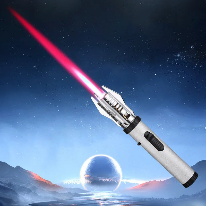 Kitchen Outdoors Torch Flame Jet Gas Lighter Cigarette Smoking Accessories Windproof Turbo Metal Jewelry Welding Cigar Lighters