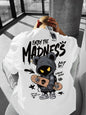 Men's Cartoon Letter Print Street Style T-Shirt