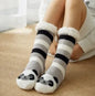 Christmas Fuzzy Socks Womens Winter Thermal Warm Floor Sock Soft Female Home Indoor Gifts Non Slip Grip Slipper Sock Fluffy