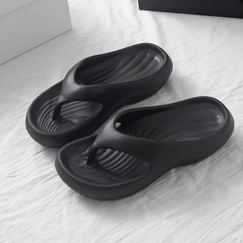 Damen stylische EVA Flip-Flops Bequem Weich Rutschfest Geruchsneutral Modisch Vielseitig für Strand Sommer Freizeit Strandschuhe