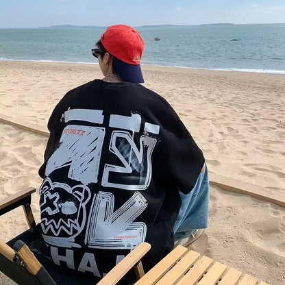 Men's Cartoon Graffiti Print T-Shirt | M-8XL