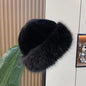 New Fluffy Fur Women's Winter Hat Winter Snow Ski Cap Female Faux Fur Thick Warm Windproof Hat Russian Hat Mink Fisherman's Hat