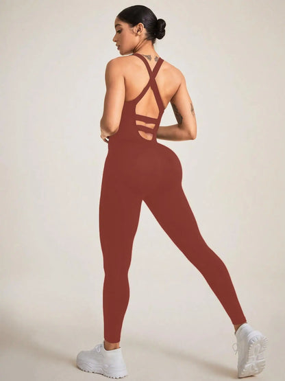 Nahtloser Shapewear-Body für Damen mit Bauchkontrolle, rückenfreier Body Shaper mit überkreuzten Trägern, Damenunterwäsche & Shapewear