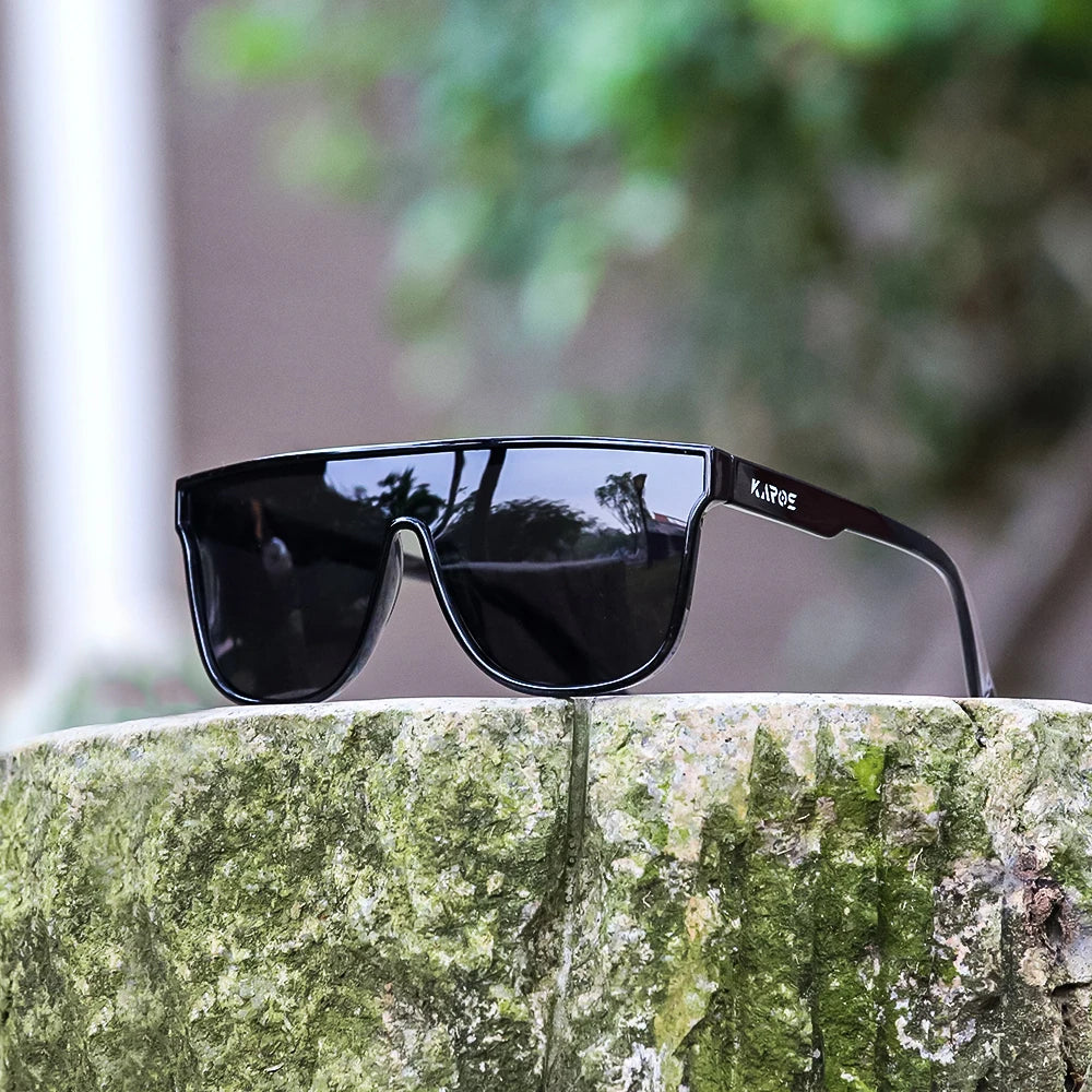 KAROS Polarized Oversized Fashion Sunglasses Men Women Outdoor Large Frame Sports Goggle Beach Sun Glasses Polarized UV400 Eyew