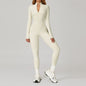 Women Gym Workout One-Piece Zipper Yoga Jumpsuit Outdoors Tracksuits Fitness Sports Bodysuit Female Running Sports Sexy Jumpsuit