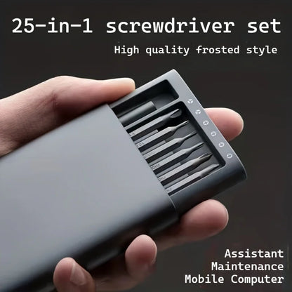 25-in-1 Mini Schraubendreher-Set, Schlitz- und Kreuzschlitz-Minischraubendreher, geeignet für Elektronikprodukte