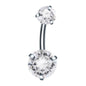 1Pc Surgical Steel Belly Button Ring Navel Nombril Piercing CZ Belly Ring Sexy Women Belly Piercing Body Jewelry Ombligo 14G
