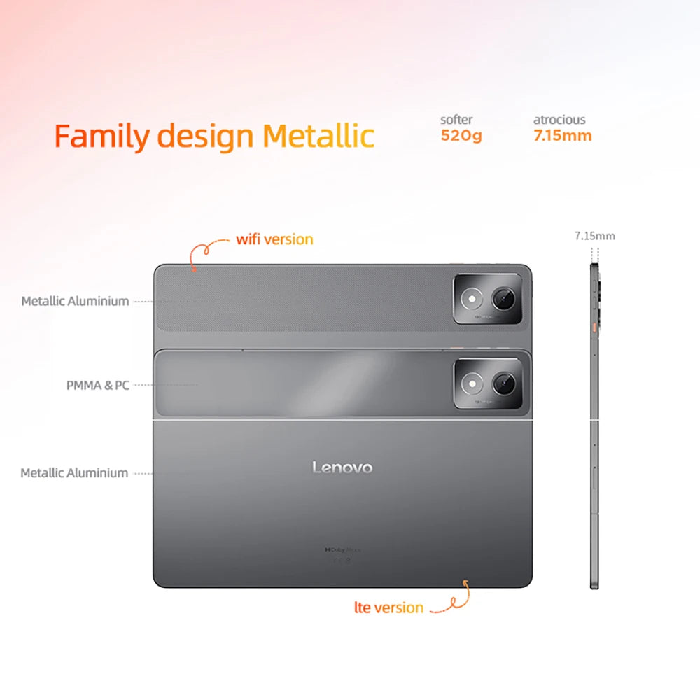 Lenovo Zhaoyang K11 TB352FC Y700 Tablet Globale Version 6G+128G WIFI Version Tablet 8600mAh 11.5'' 90Hz 400nits Tablet