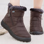 Women's Boots Women's Ankle Boots With Fur Winter Shoes Women Low Heels Winter Boots Snow Waterproof Winter Footwear
