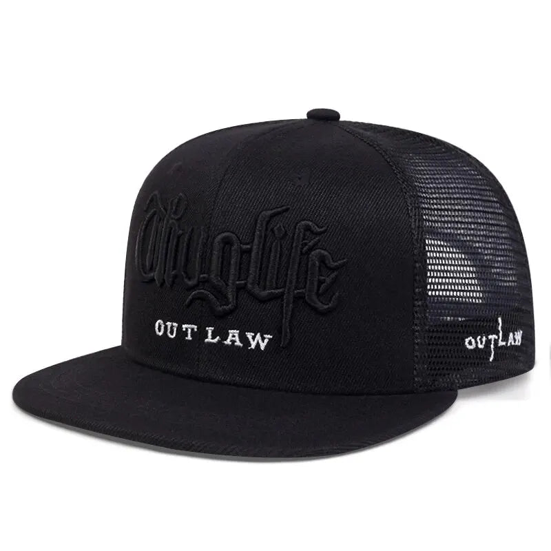 Embroidery Snapback Baseball Cap Adjustable
