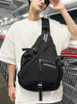Men's Reflective Night Riding Crossbody Sling Bag