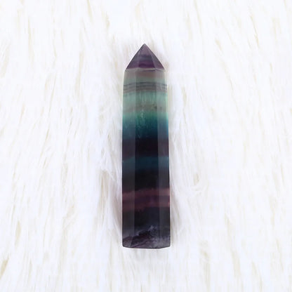 Natural Fluorite Crystal Hexagonal Wand 4-7CM