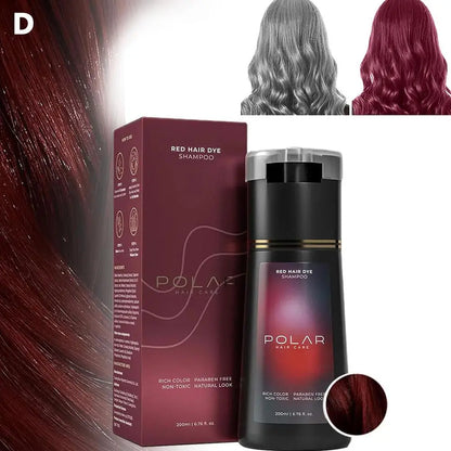 Haarfärbe-Shampoo 3-in-1 Instant Haarfärbe-Shampoo pflegend langanhaltende Farbe für Frauen & Männer Grauhaarabdeckung 200 ml