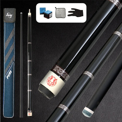 2 in 1 Langyan 58 inch billiard cue carbon fiber 11.2 mm billiard cue large head, multiple styles to choose from