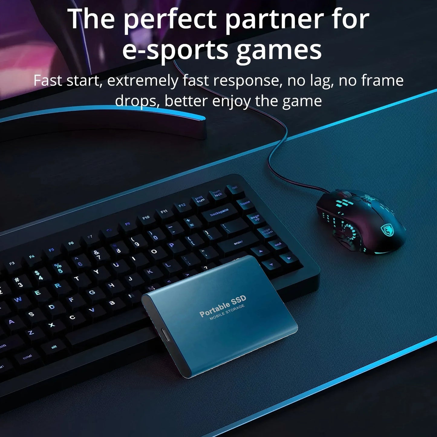 Portable SSD External Hard Drive USB3.2 - 1TB to 16TB