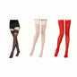 Sexy Women Floral Lace Patchwork Over Knee Thigh High Elastic red black Stockings Women's Over Knee Thigh сексуальныfleshl light