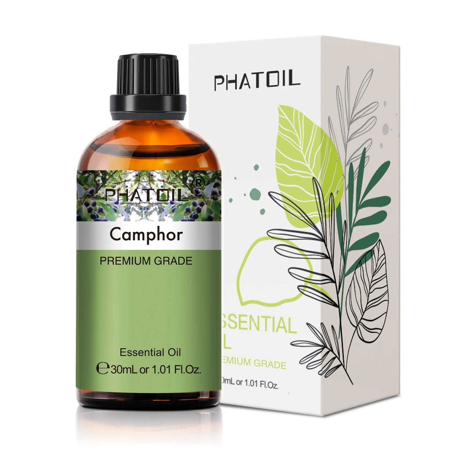 PHATOIL 1 Stk. Ätherisches Aromatherapieöl 30ml Zitrone Eukalyptus Lavendel Bergamotte Jasmin Wacholder Rose Vanille Ätherisches Aromaöl