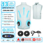 Wearable Cooling Fan Vest Air-Conditioned 13Hr