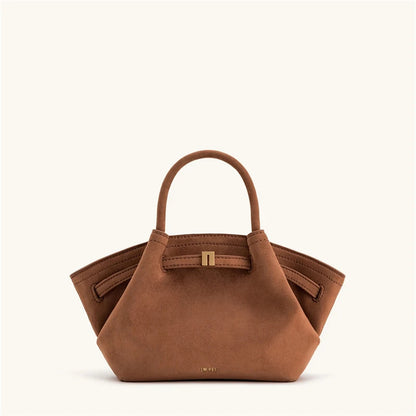 JW PEI 2025New Women's Canvas Brown Crossbody Shoulder Bag Mini Vegan Leather Tote Bag Handbag Dumpling Bag High Quality Leather