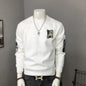 Langarm-Kapuzenpullover Herren Strick Rundhals Cool und Vielseitig Personalisiertes Oberteil