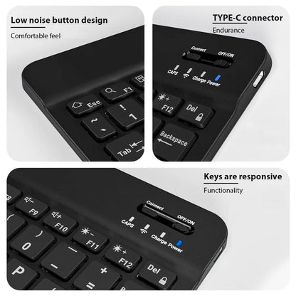 Mini Bluetooth Keyboard & Mouse for iPad Tablet Phone