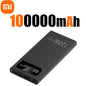 Xiaomi MIJIA 200000mAh Large Capacity Power Bank 120W Fast Charging Portable Digital Display Powerbank For iPhone Samsung Huawei